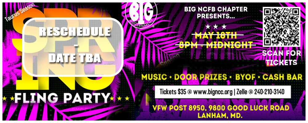 BIG NCFB Chapter presents SPRING Fling Party 2024 BIG 